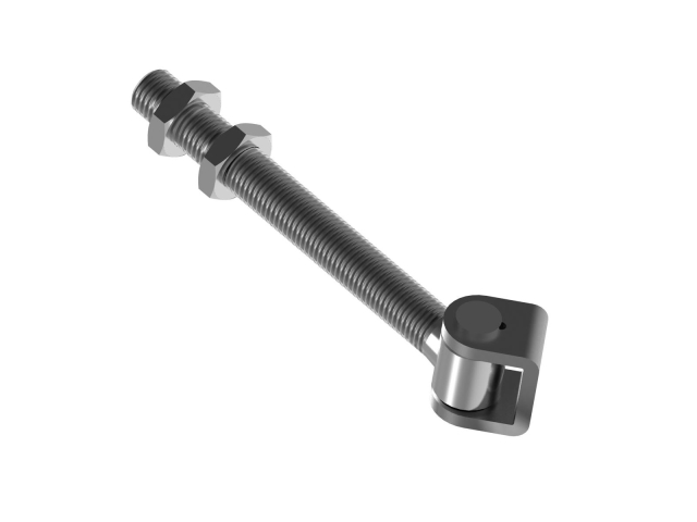 Torband, verstellbar, mit langem Gewinde, INOX, M12